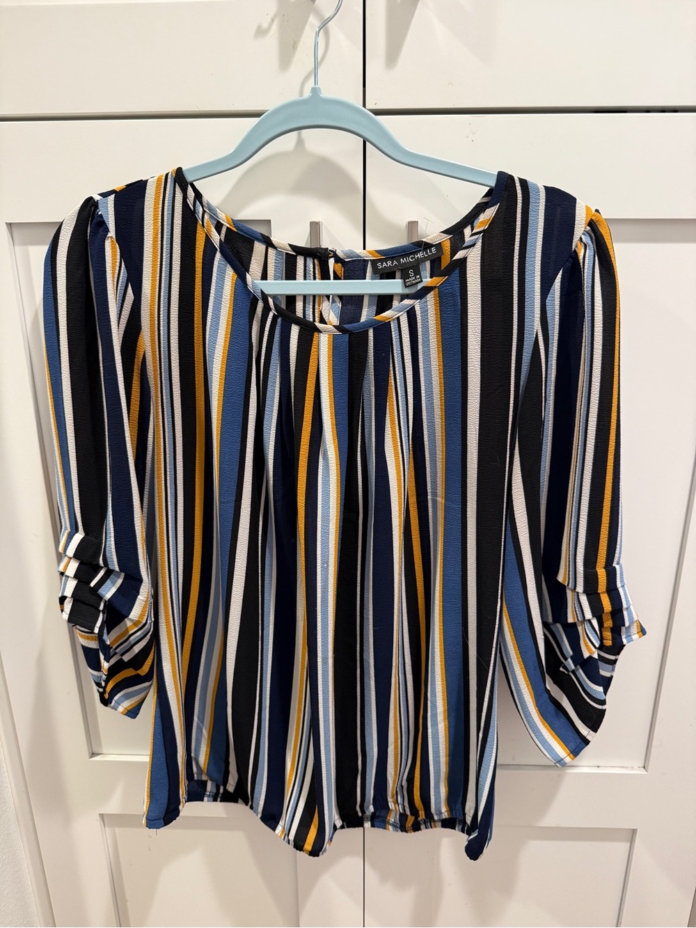 Striped Off-Shoulder Women's Top